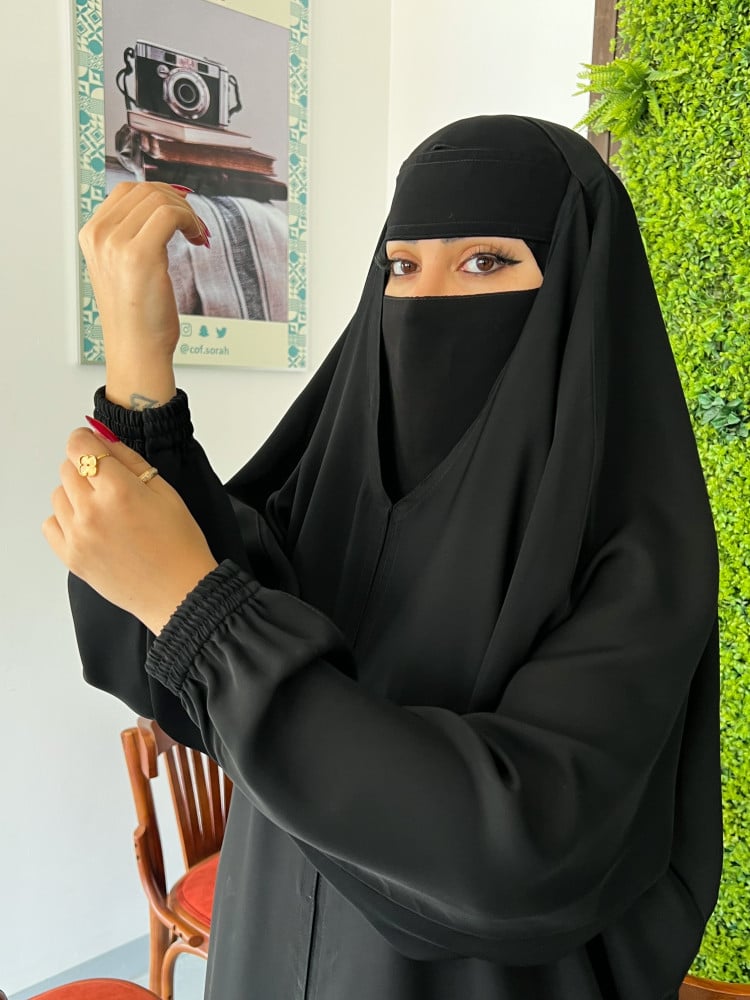 عباية راس بلاك بيري بازرار من الامام بكم مغاط